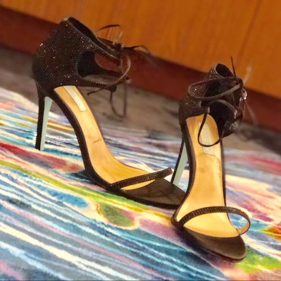 Blue by Betsey Johnson 9.5 black sparkle 👠 - Picture 3 of 5